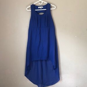 Blue Short Long Fashion Dress Size S